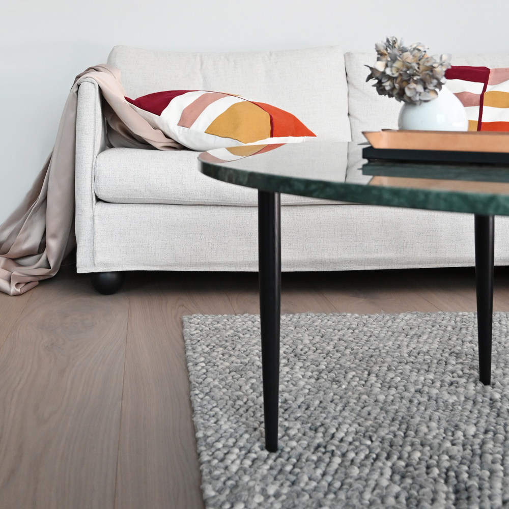Carl 440 White - Coffee table leg in ash wood
