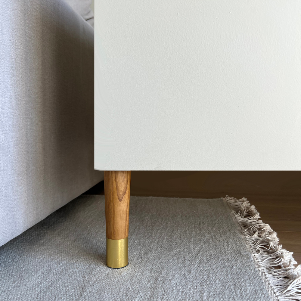 Estelle Slim 170 Oak natural Furniture leg in oak wood with