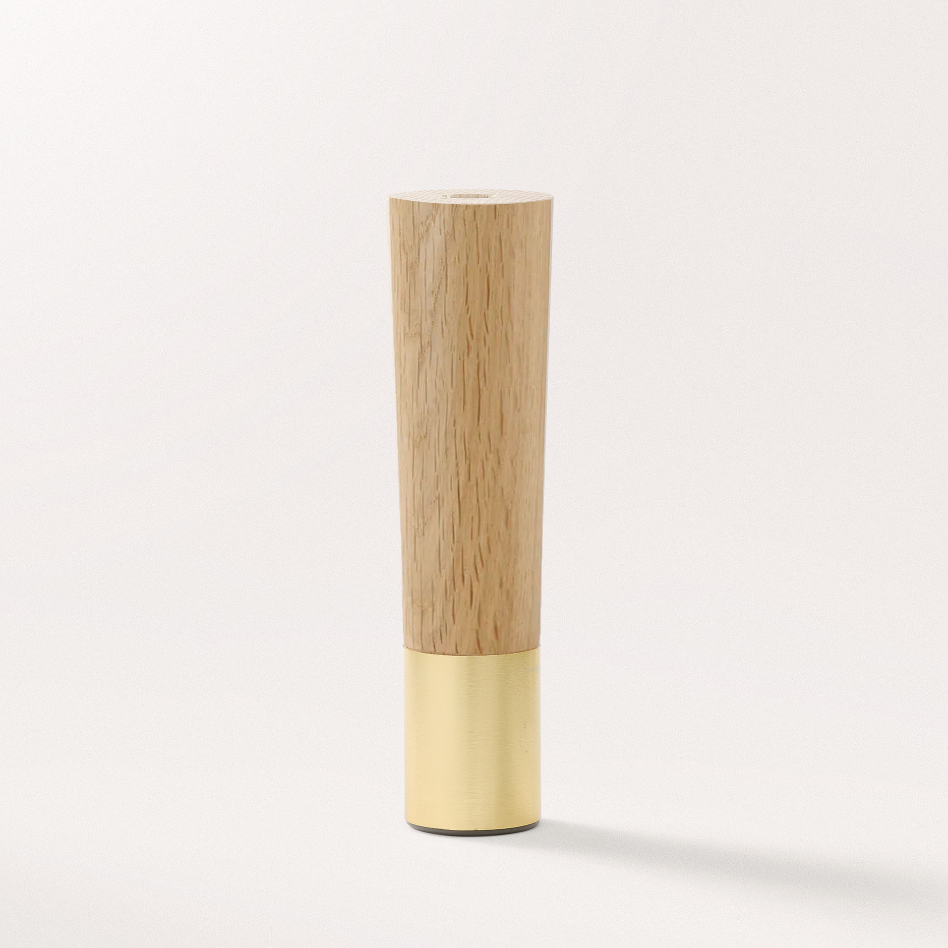 Estelle Slim 170 Oak natural - Möbelben i ek med mässingstå