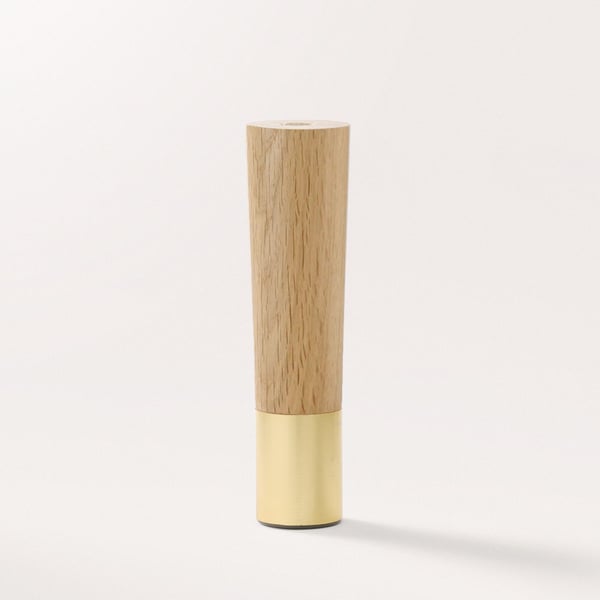 Estelle Slim 170 Oak natural - Möbelben I Ek Med Mässingstå